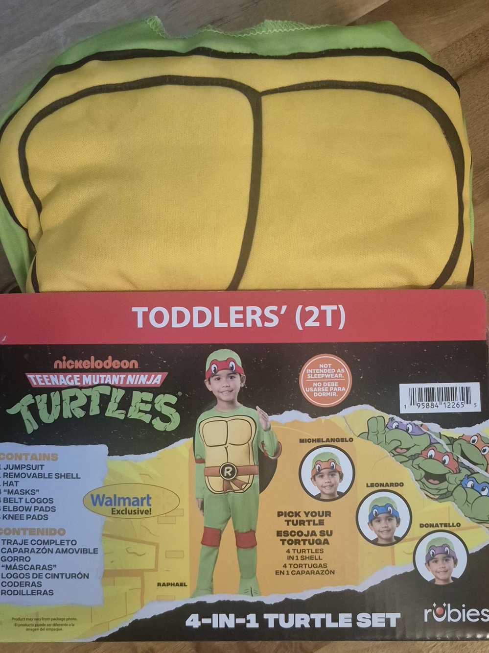Toddler Teenage Mutant Ninja Turtles Costume (Has Accessories To Be Any/All 4)
